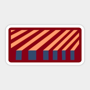 red Line Design Sticker